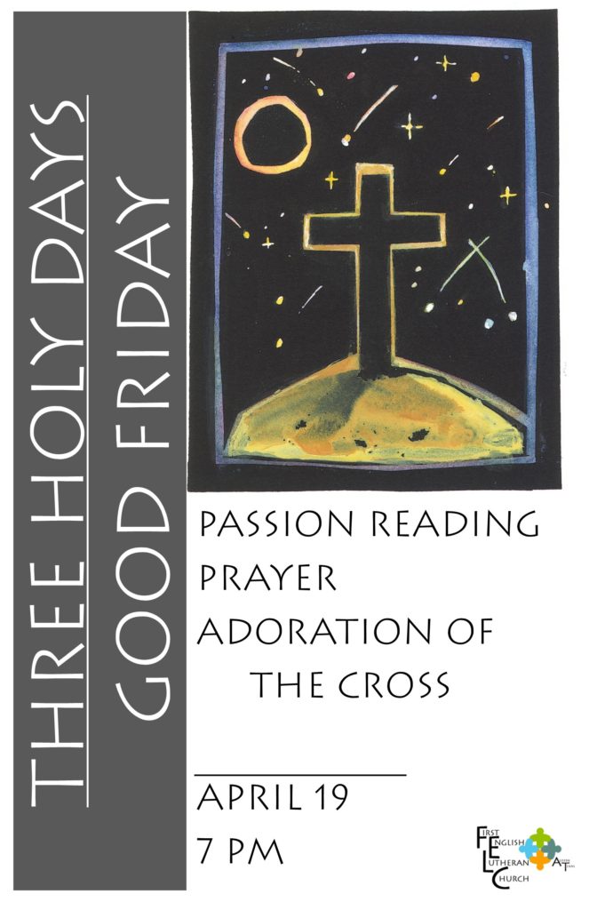 Holy Week and Easter Worship 2019 First English Lutheran